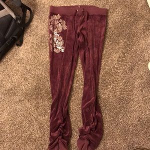 Juicy couture ruffled joggers